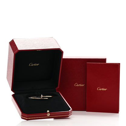 Cartier 18K Yellow Gold Diamond Small Juste Un Clou Bracelet 17 5 of 5
