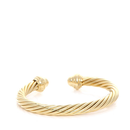 David Yurman 18K Yellow Gold 7mm Cable Classics Bracelet 3 of 4