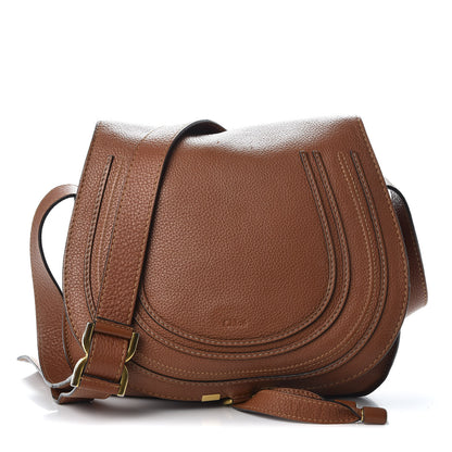 Chloe Calfskin Medium Marcie Round Crossbody Bag Tan 1 of 7