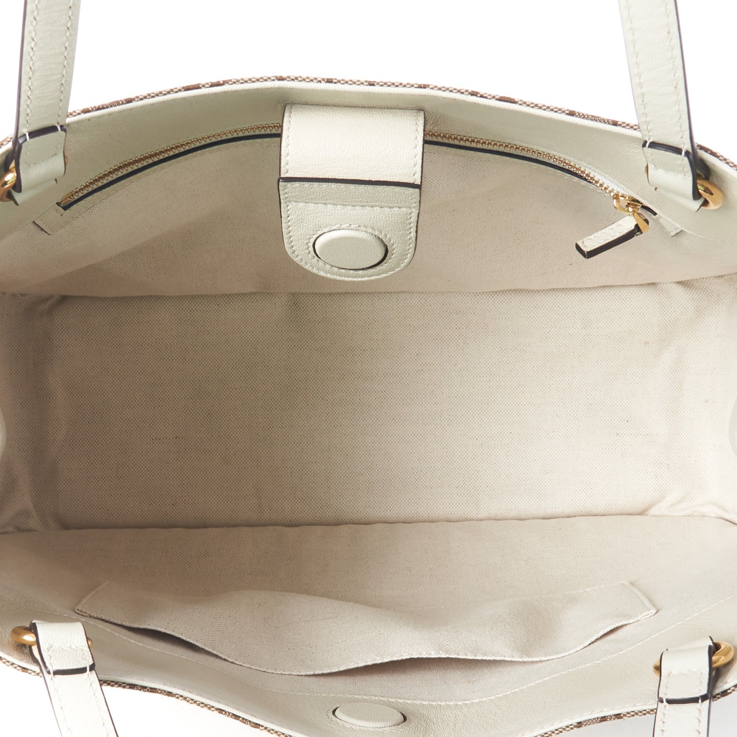 Monogram New Sakai Calfskin Lux Horsebit 1955 Tote Beige Ebony Mystic White