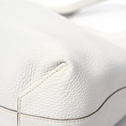 Hermes Taurillon Clemence Double Sens 45 Reversible Tote White Gris Perle 13 of 17