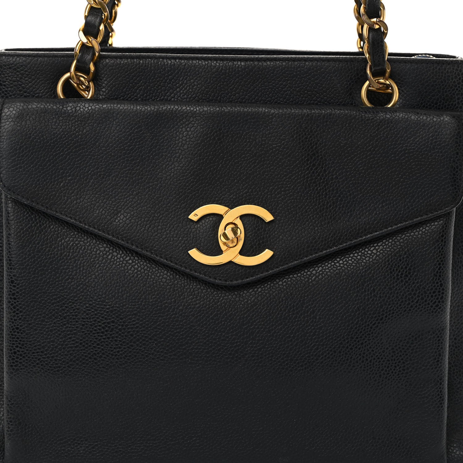 Chanel Caviar Flap Shoulder Bag Black 8 of 10