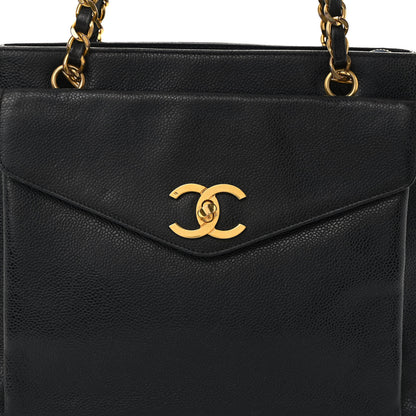 Chanel Caviar Flap Shoulder Bag Black 8 of 10