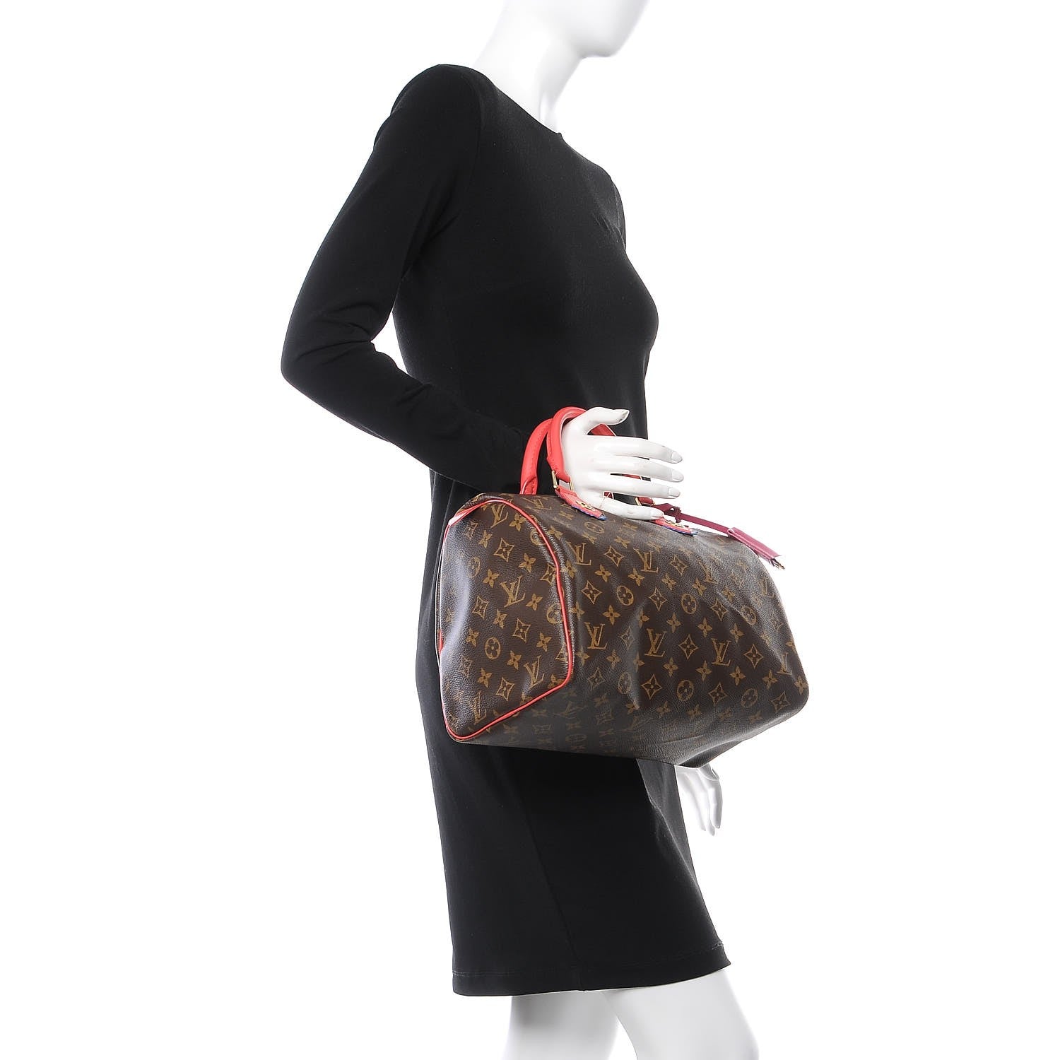 Louis Vuitton Monogram Totem Speedy 30 Flamingo 2 of 7
