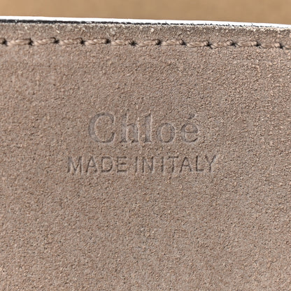 Chloe Suede Smooth Calfskin Mini Drew Shoulder Bag Motty Grey 6 of 9