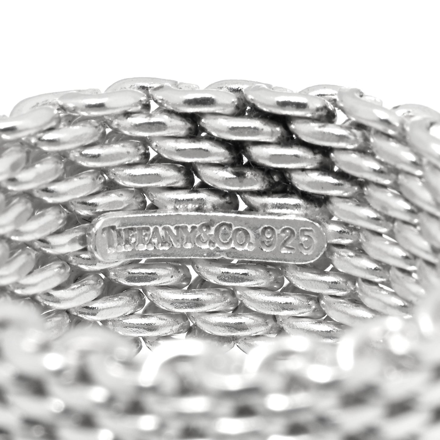 Sterling Silver Somerset Mesh Ring 56 7.75