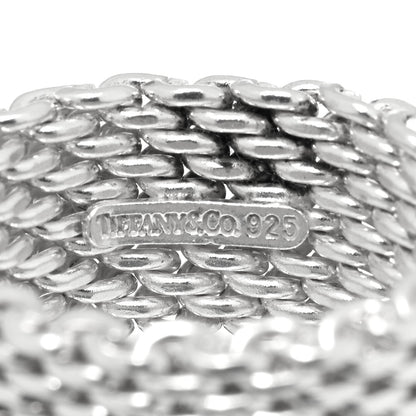 Tiffany Sterling Silver Somerset Mesh Ring 56 7.75 4 of 4