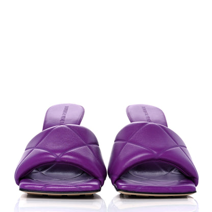 Bottega Veneta Nappa Quilted Rubber Lido Mule Sandals 39 Gumdrop 2 of 8