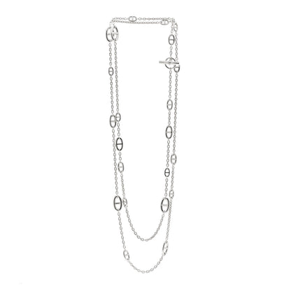 Hermes Sterling Silver Farandole Necklace 160 3 of 4