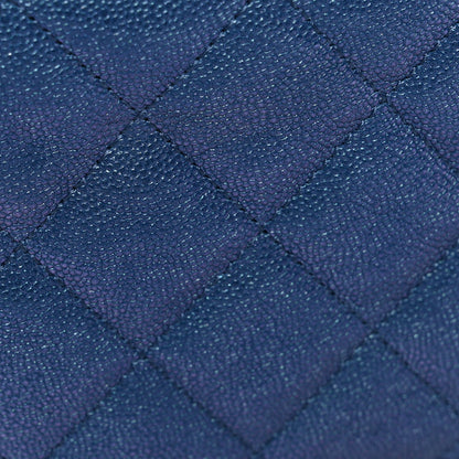 Chanel Iridescent Caviar Quilted Wallet on Chain WOC Dark Blue 12 of 12