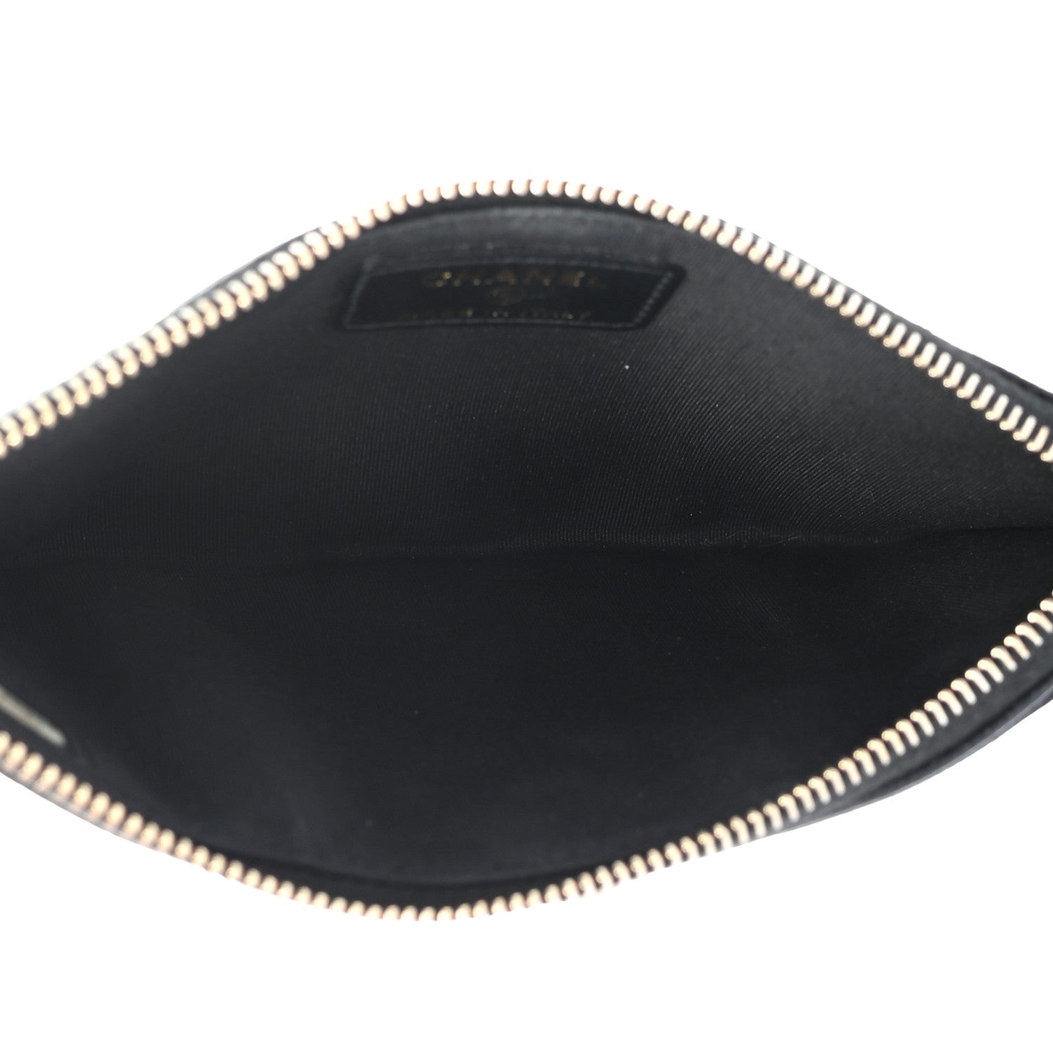 Chanel Caviar Quilted Classic Zip Boy Pouch Black 5 of 7