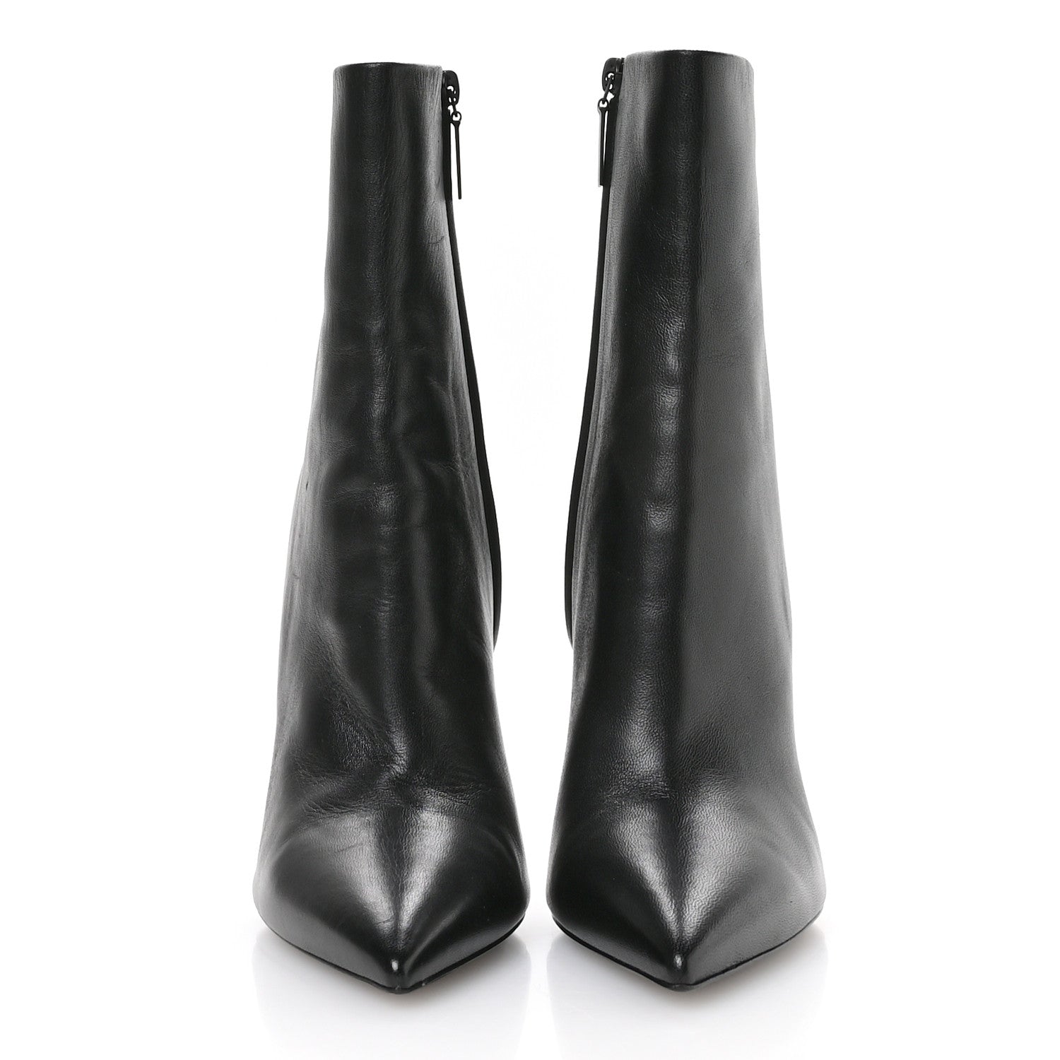 Saint Laurent Calfskin Opyum Ankle Boots 40 Black 3 of 9