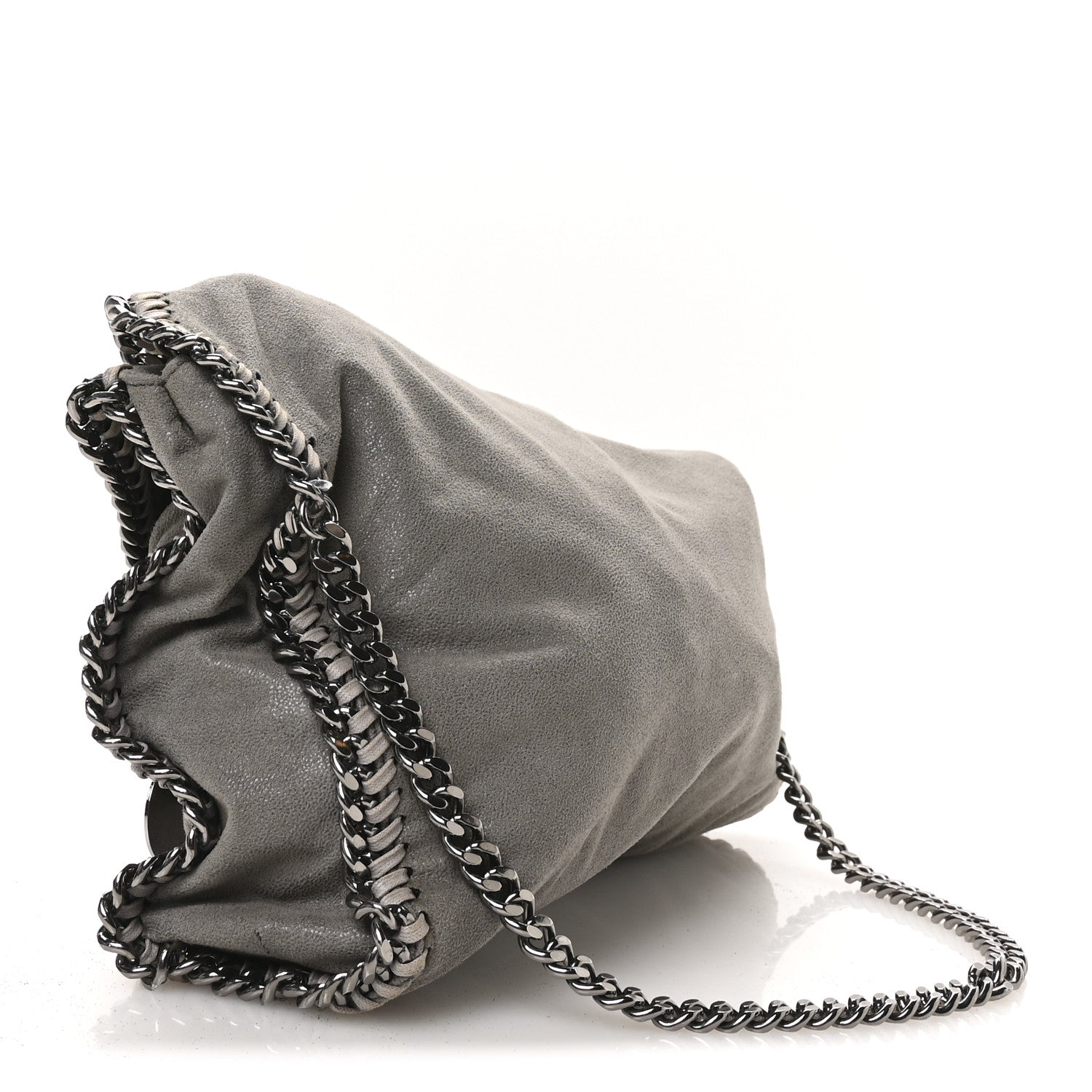 Stella McCartney Shaggy Deer Falabella Fold Over Tote Grey 3 of 10