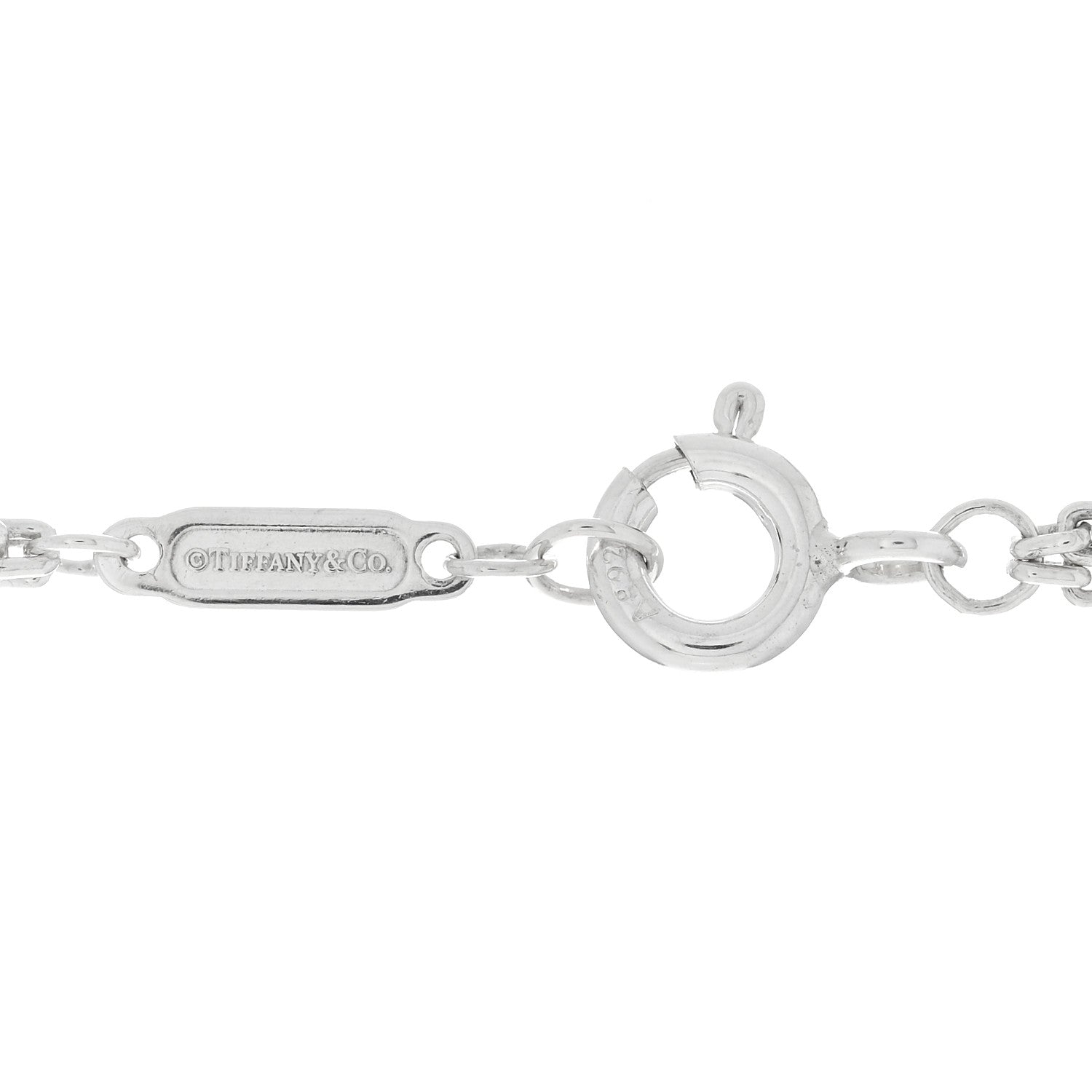 Tiffany Sterling Silver Double HardWear Link Pendant Necklace 4 of 4