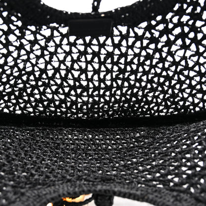 Jacquemus Raffia Le Petite Rond Spiaggia Handbag Black 5 of 10