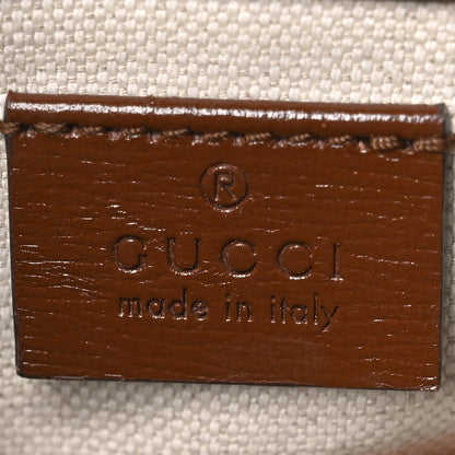 Gucci GG Supreme Monogram Web Mini Horsebit 1955 Shoulder Bag Beige Brown Sugar 7 of 12