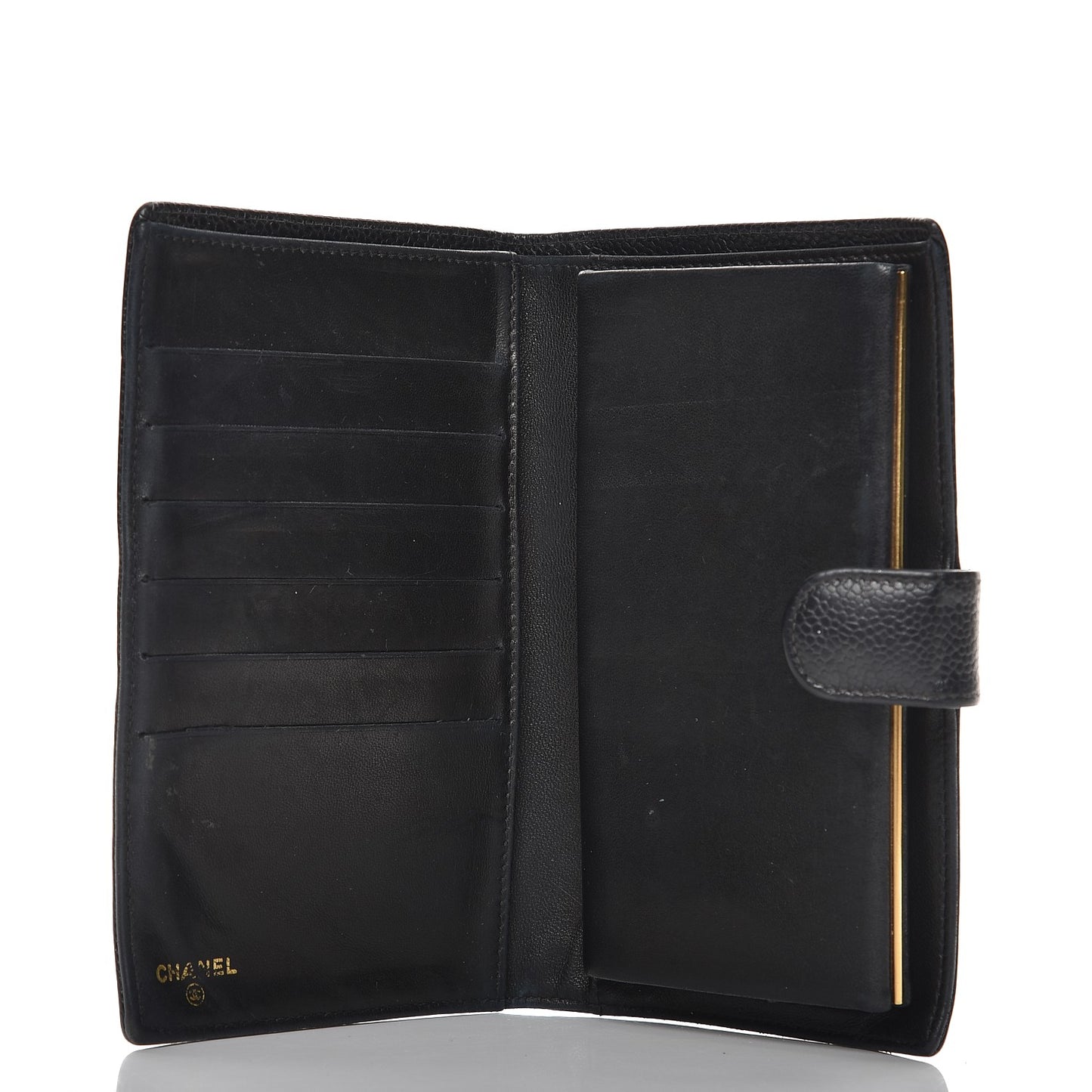 Caviar Timeless CC French Wallet Black