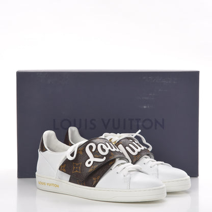 Louis Vuitton Calfskin Monogram Frontrow Sneakers 34 White 9 of 9