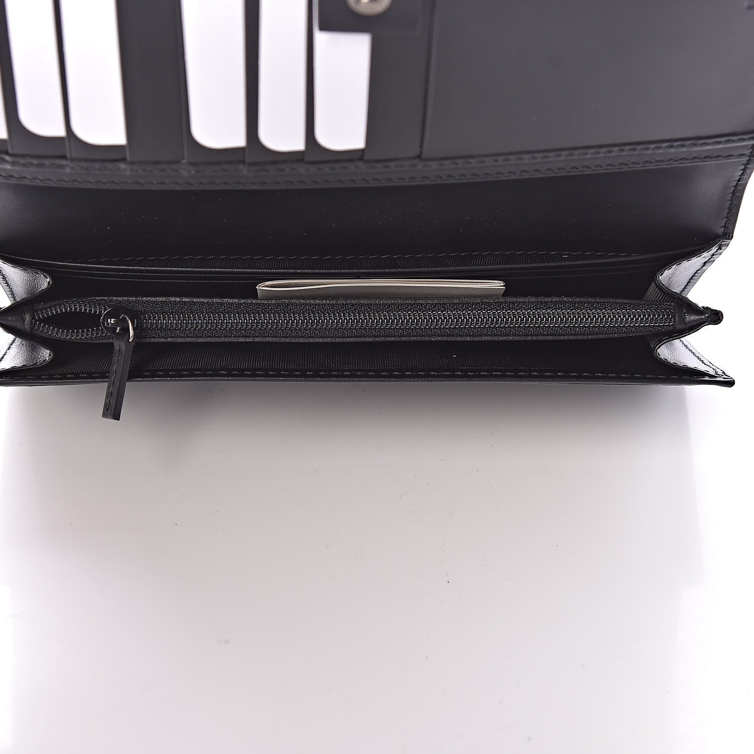 Gucci Guccissima Avel Continental Flap Wallet Black 5 of 8