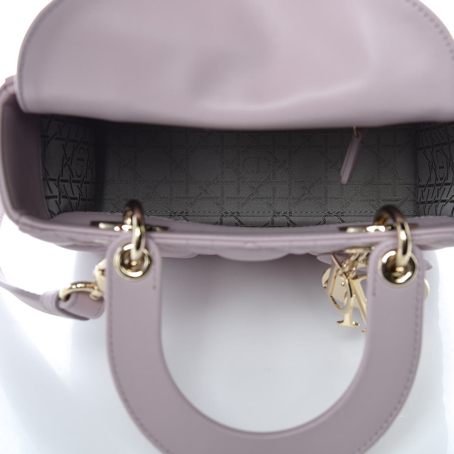 Lambskin Cannage Small Lady Dior Pink