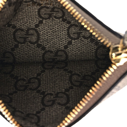 Gucci X BALENCIAGA GG Supreme Monogram Logo Card Case With Strap Beige Ebony 6 of 7