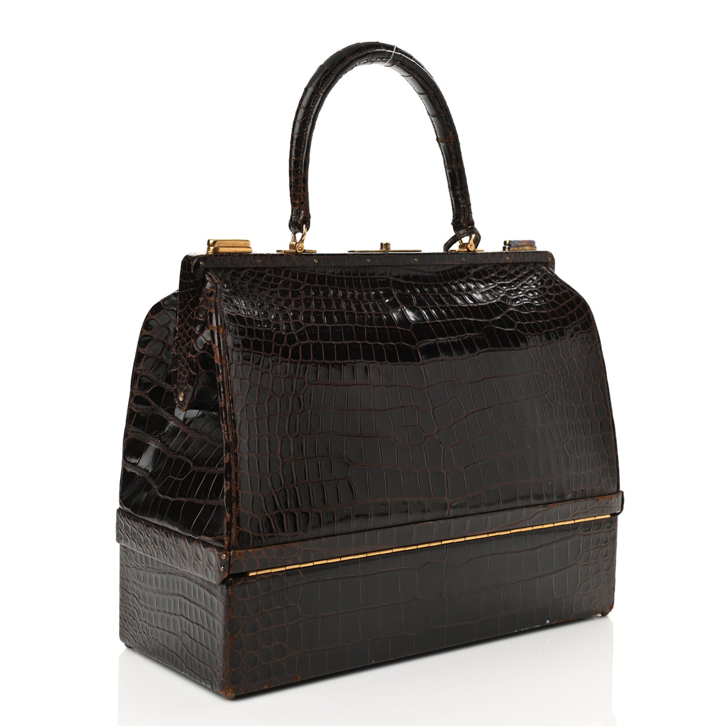 Shiny Crocodile Sac Mallette