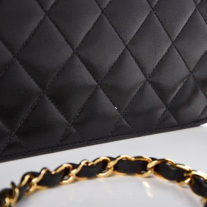 Chanel Lambskin Quilted Medium Single Flap Black 8 of 8