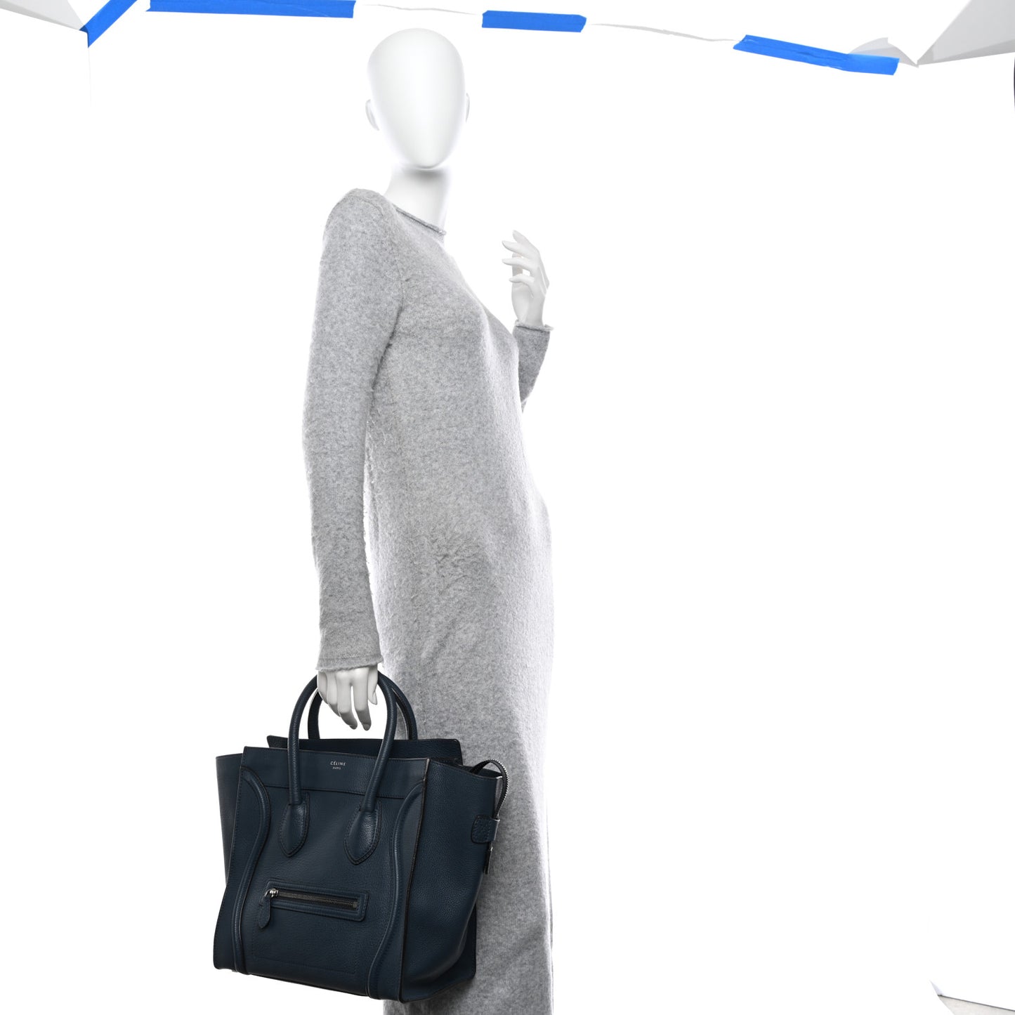 Drummed Calfskin Mini Luggage Orage