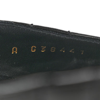 Chanel Patent Lambskin Quilted Cap Toe Ballerina Flats 39 Black 8 of 11