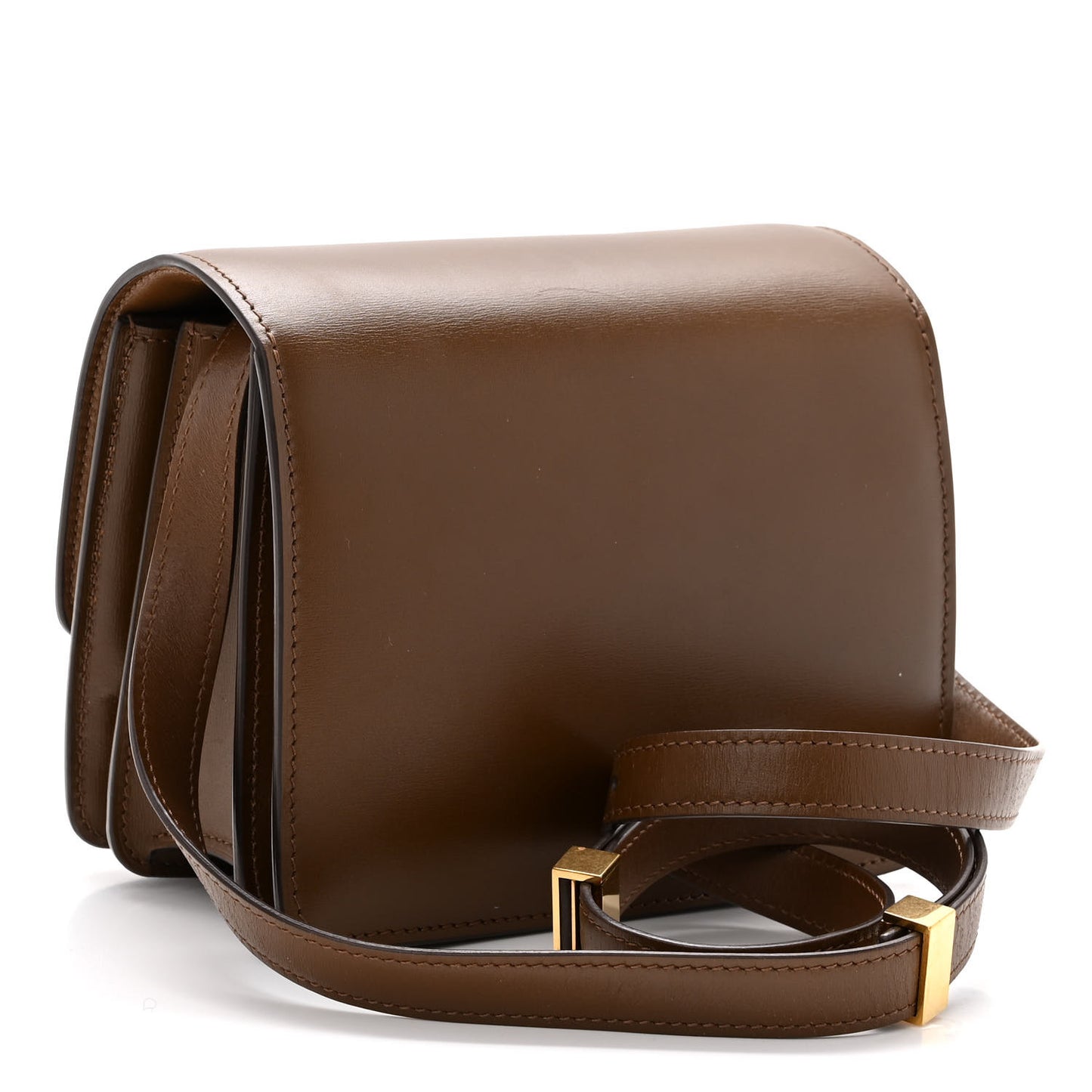 Box Calfskin Small Classic Box Flap Bag Camel