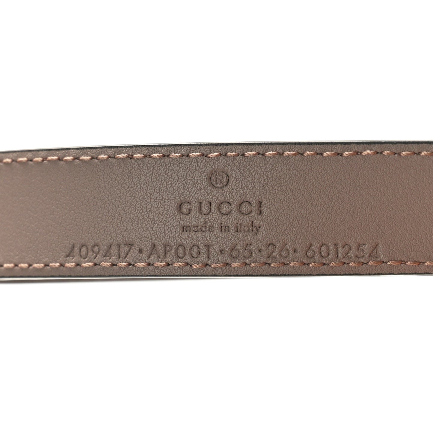 Calfskin Double G 20mm Belt 65 26 Porcelain Rose