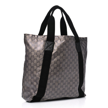 Gucci Crystal Monogram Medium Vertical Tote Black 2 of 4