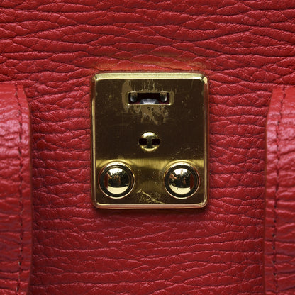 3.1 Phillip Lim 3.1 Textured Calfskin Mini Pashli Satchel Red 7 of 11