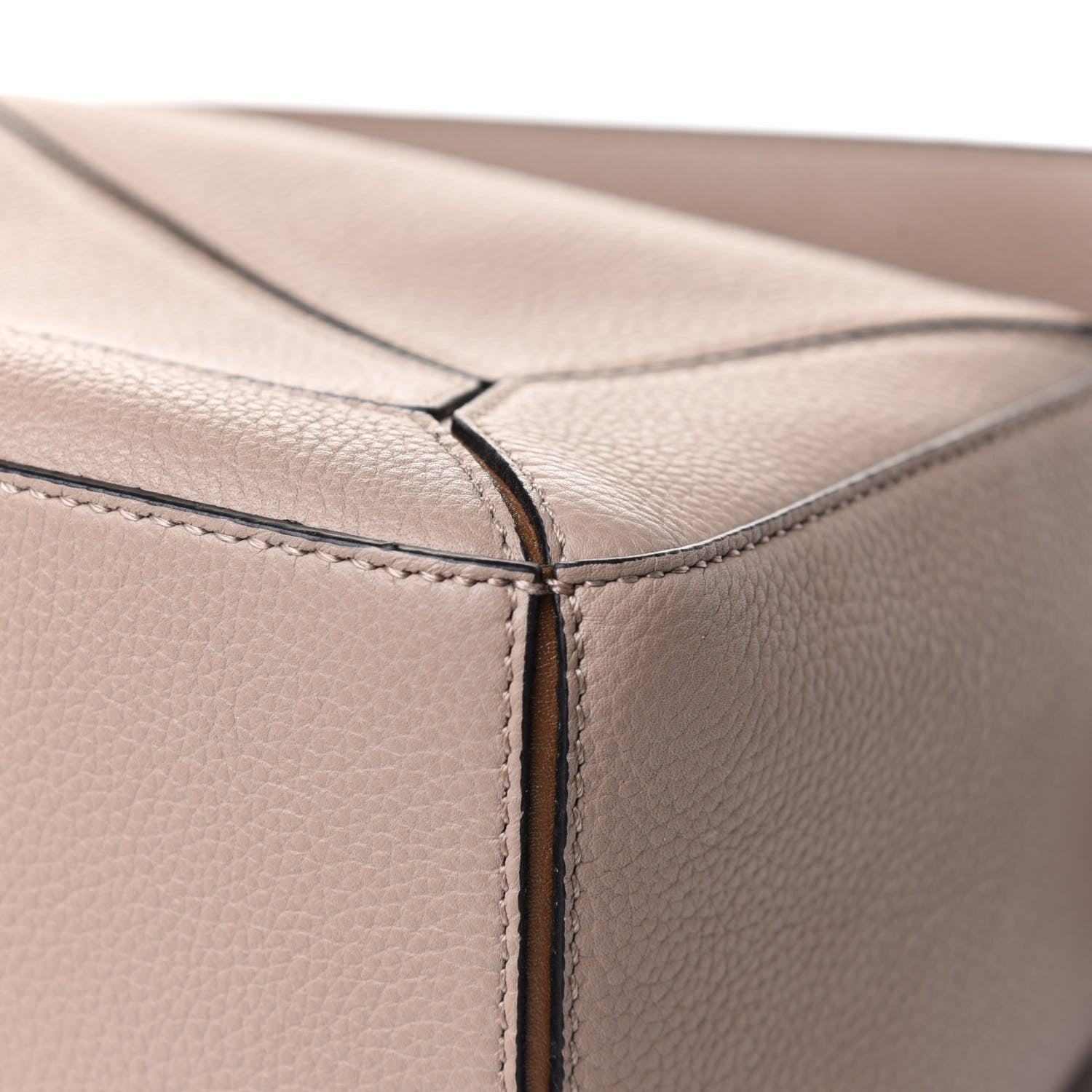Loewe Grained Calfskin Small Puzzle Bag Sand Mink 11 of 13