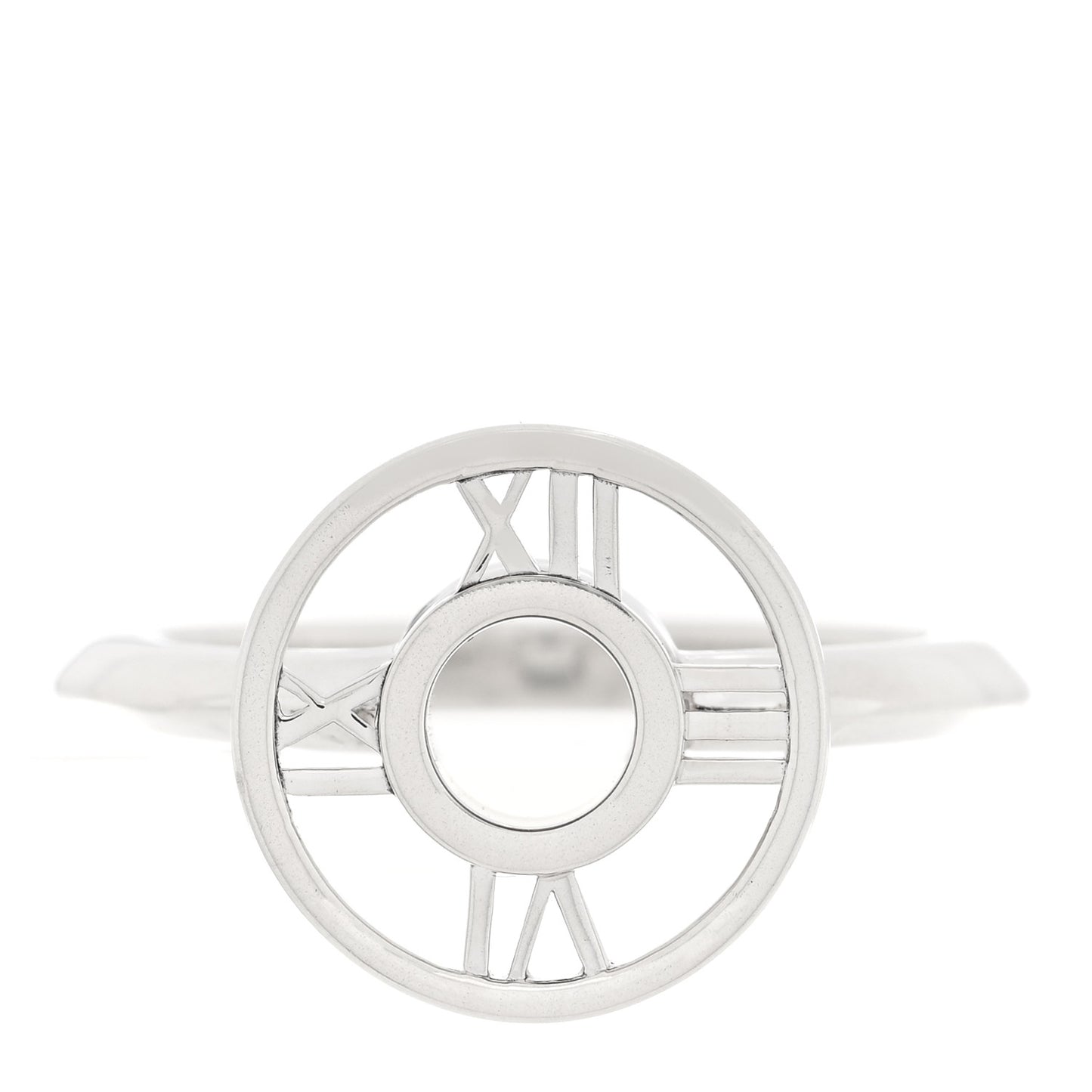 Sterling Silver Atlas Round Medallion Ring 53 6.5