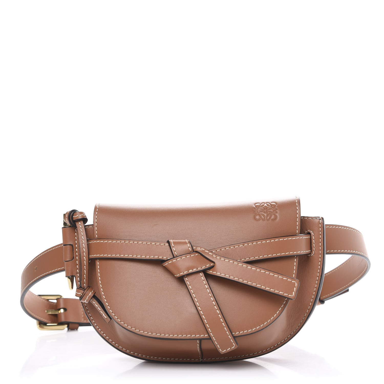 Loewe Calfskin Mini Gate Belt Bag Tan 1 of 8