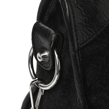 Balenciaga Chevre Pony Hair Silver Classic Hardware Mini City Black 13 of 15