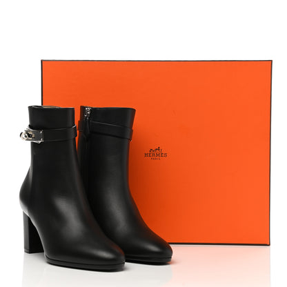Hermes Calfskin Saint Germain Ankle Boots 36 Black 8 of 8