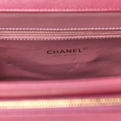 Chanel Caviar Quilted Medium Business Affinity Flap Pink 10 of 17