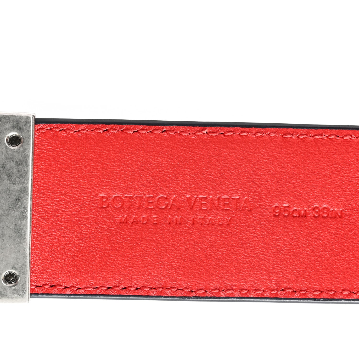 Bottega Veneta Nappa Intrecciato Belt 95 38 Navy Blue 3 of 5