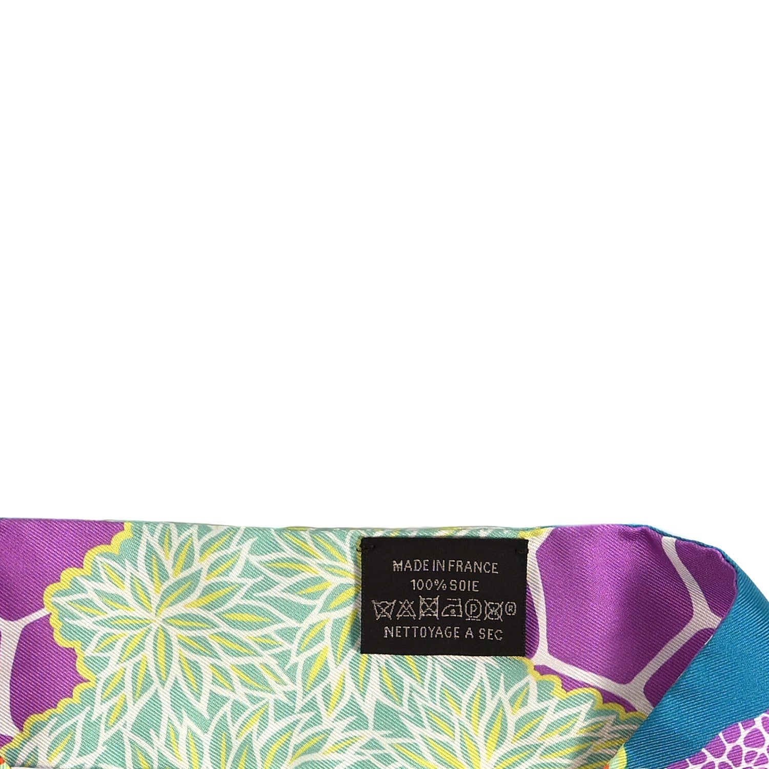 Hermes Silk The Three Graces Twilly Canard Mauve Jaune Fluo 3 of 4