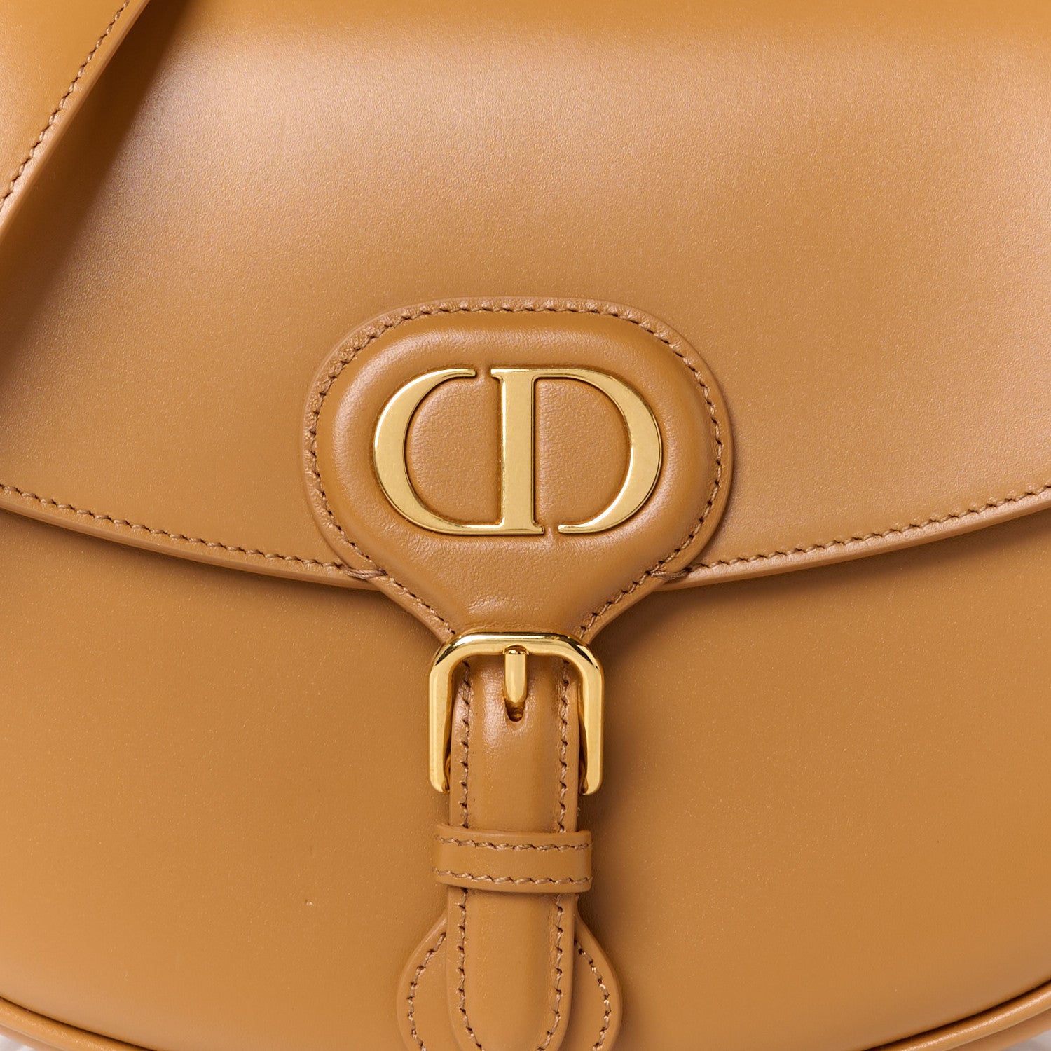 Christian Dior Box Calfskin Medium Bobby Flap Camel 7 of 10