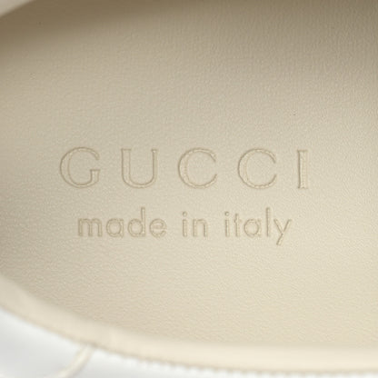 Gucci Demetra Web Mens Rhyton Cut Out Sneakers 9.5 Great White Grey 8 of 13