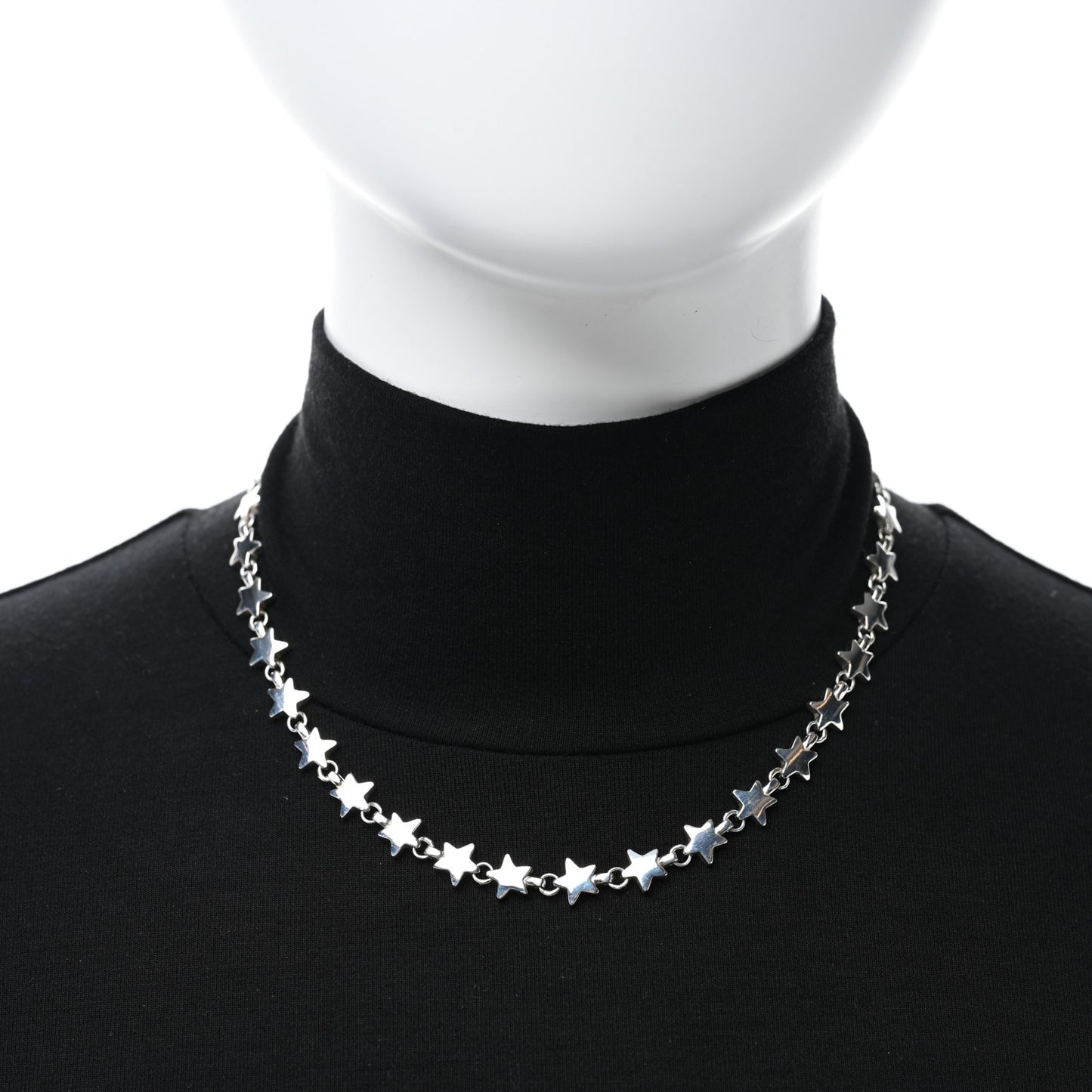 Sterling Silver Star Link Necklace