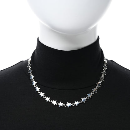 Tiffany Sterling Silver Star Link Necklace 3 of 5