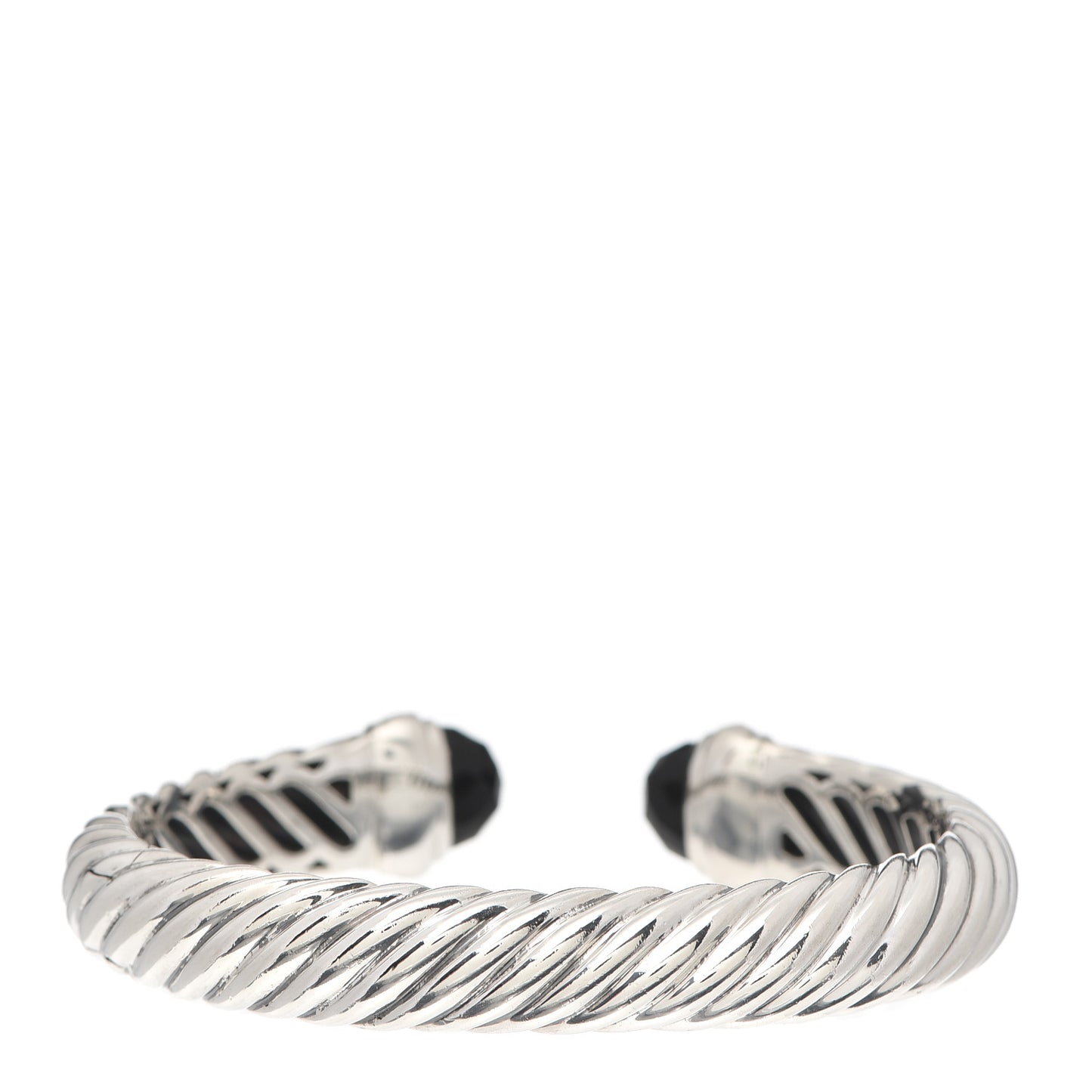 Sterling Silver Diamond Black Onyx 10mm Waverly Bracelet