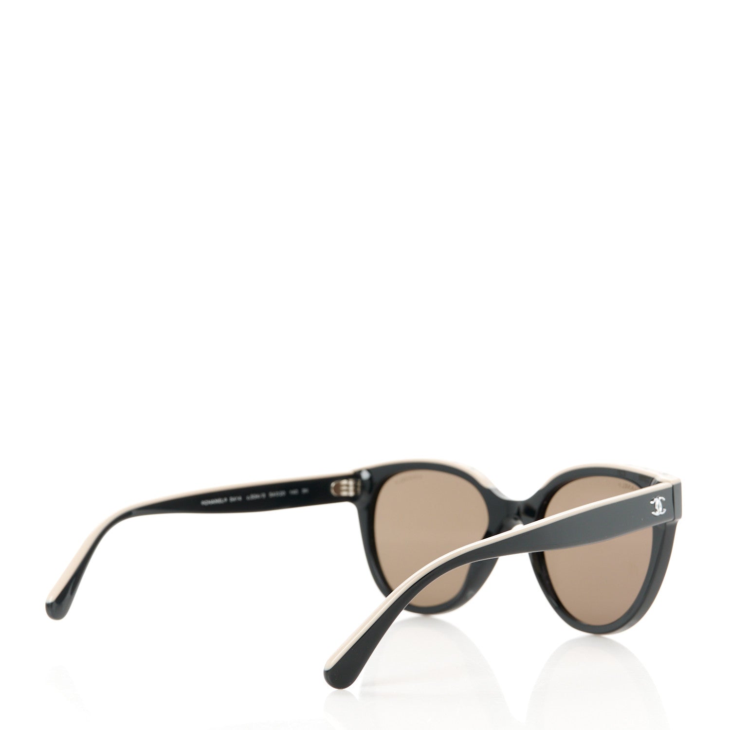 Chanel Acetate CC Butterfly Sunglasses 5414 Black Beige 4 of 9