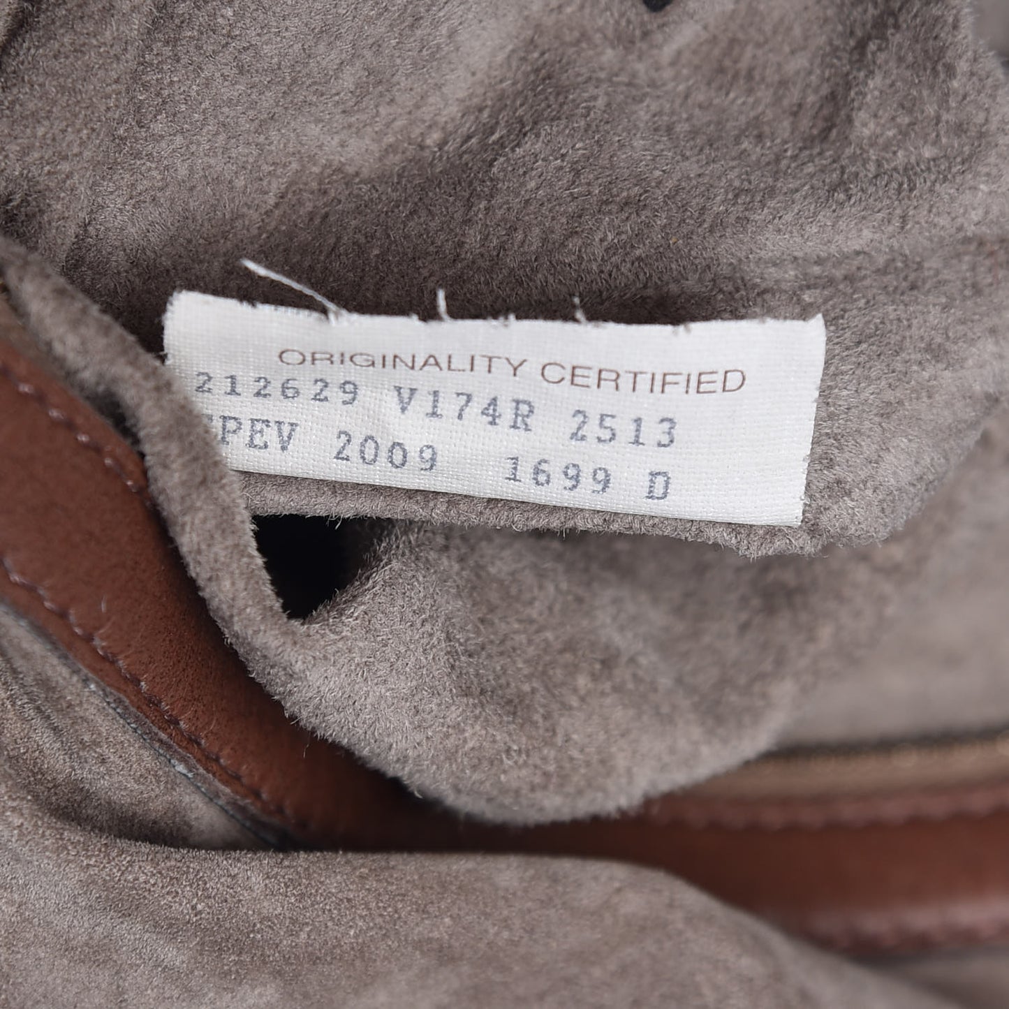 Washed Cervo Deerskin Loop Hobo Bag Elephant