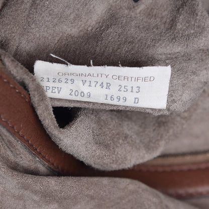 Bottega Veneta Washed Cervo Deerskin Loop Hobo Bag Elephant 8 of 16