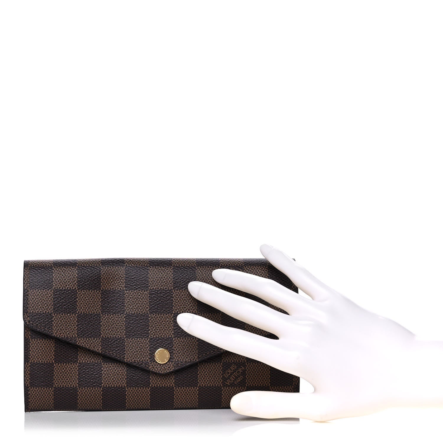 Louis Vuitton Damier Ebene Sarah Wallet NM 2 of 10